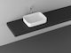 Isvea Infinity Countertop Sink Porcelain 50x36x12.5cm White