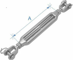 Lalizas Tensioner Ενταντήρας Ανοιχτού Τύπου, Jaw & Jaw, Inox 316, 5mm