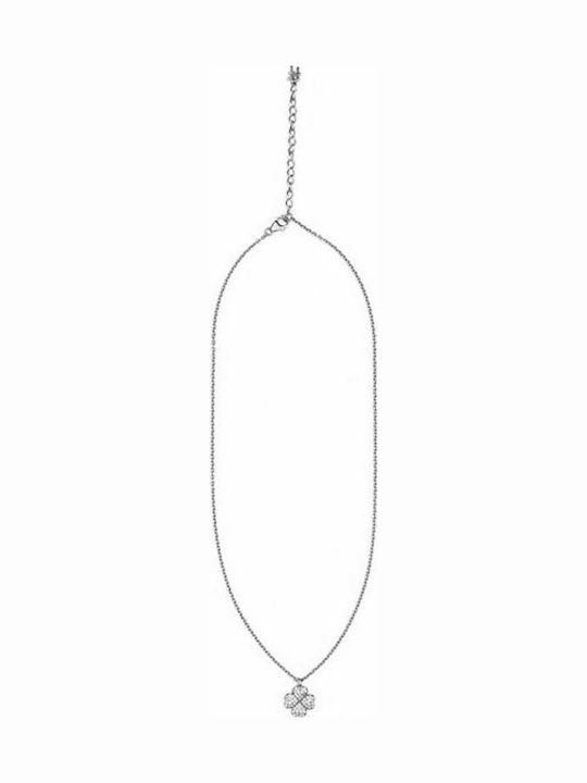 Folli Follie Heart4heart Necklace with design Heart from Silver with Zircon