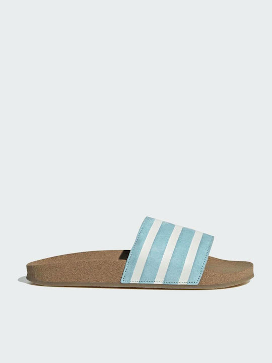 adidas Adilette Men's Slides Hazy Sky / White