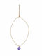 Folli Follie Bloom Bliss Rose Necklace with design Flower from Gold Plated Steel with Diamond