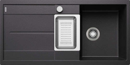 Blanco Metra 6 S Вграден Кухненски Мивка Вдясно от Течен Гранит Дължина 100xШирина 50см Антрацит