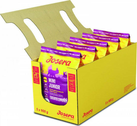 Josera Mini Junior 4.5kg Dry Food Gluten-Free for Small Breed Puppies with Duck