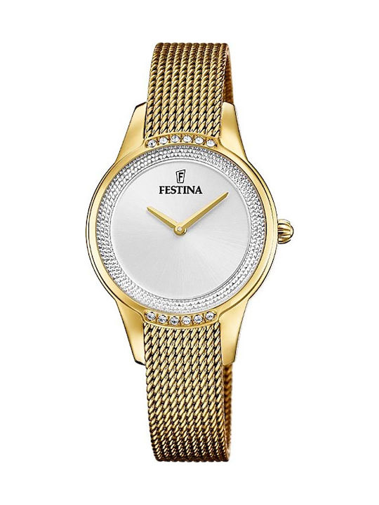 Festina Uhr mit Gold Metallarmband