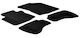 Set of Front and Rear Mats 4pcs for Peugeot 108 Toyota Aygo Citroen C1 Black