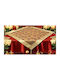Linea Home Set Weihnachtliche Tischdecken Stoff Gold 4Stück