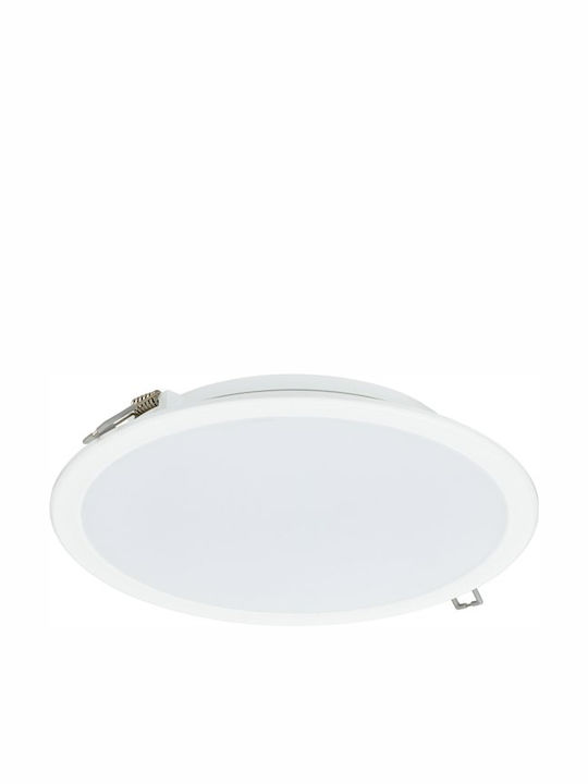 Philips DN065B Round Recessed LED Panel 22W with Natural White Light 4000K 17.5cm