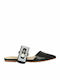 Flat Mules in Black Color