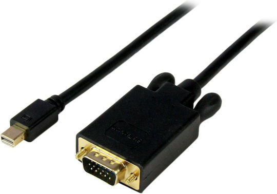 StarTech Кабел mini DisplayPort мъжки - VGA мъжки 1.8м Черен (MDP2VGAMM6B)