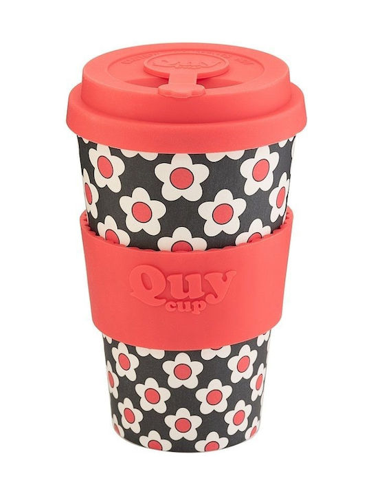 Bamboo Cup Quy Cup Black Daisy 400ml