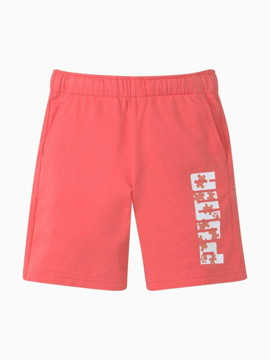 PUMA Αθλητικό Παιδικό Σορτς/Βερμούδα Paw Little Girls Shorts Ροζ