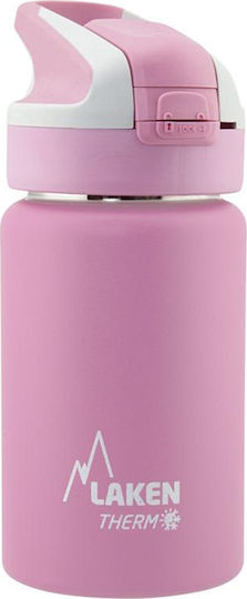 Laken Summit cap Recyclable Bottle Thermos Stainless Steel BPA Free 350ml Pink with Mouthpiece
