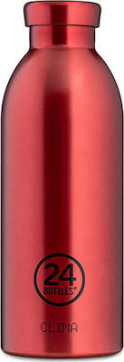 24Bottles Clima Bottle Thermos Stainless Steel BPA Free Red 500ml