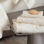 Rythmos Shiraz Bridal Towel Set 3pcs with Lace Ecru
