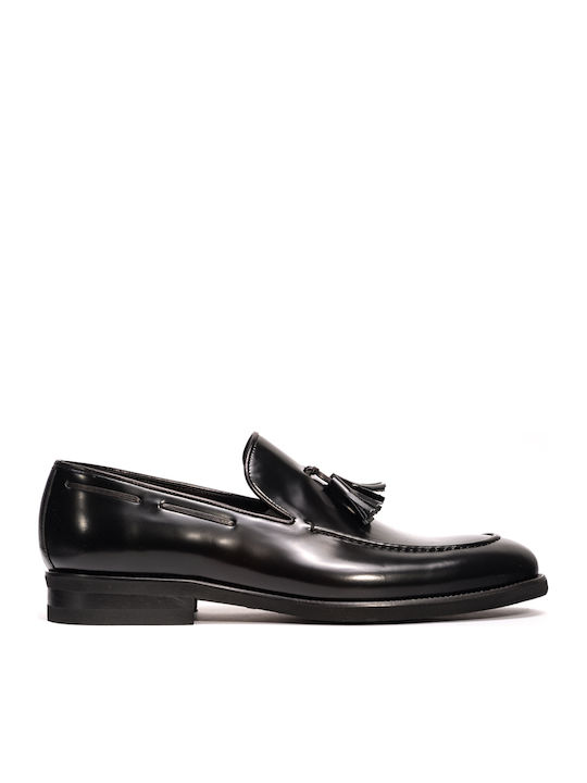 Δερμάτινα Ανδρικά Loafers σε Μαύρο Χρώμα