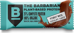 Barbarian Foods Pflanzlicher Proteinriegel mit Geschmack Peanut Maca 68g