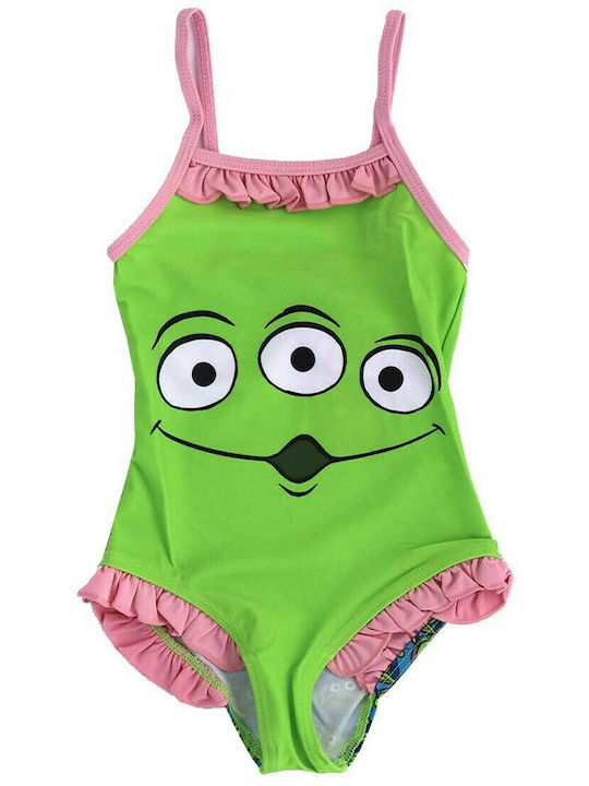 Disney Toy Story Girls' One-piece Swimsuit for Girls (WD12697) green