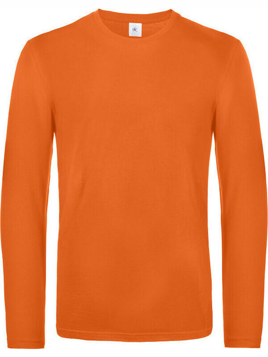 B&C E190 LSL Мъжка Рекламна Тениска Urban Orange