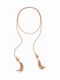 Folli Follie Necklace From Gold Plated Silver Pink