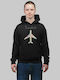 Travelholic Hooded Sweatshirt - BLACK