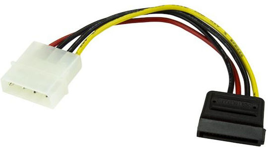 StarTech 4-Pin Molex - 15-Pin Sata Cable 0.15m Πολύχρωμο S55056394
