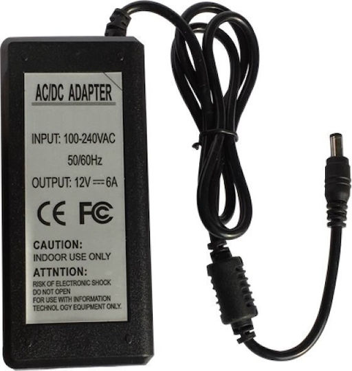 Tele Универсален Захранващ Блок 12V 6A с Мощност 72W (PSU-1265)