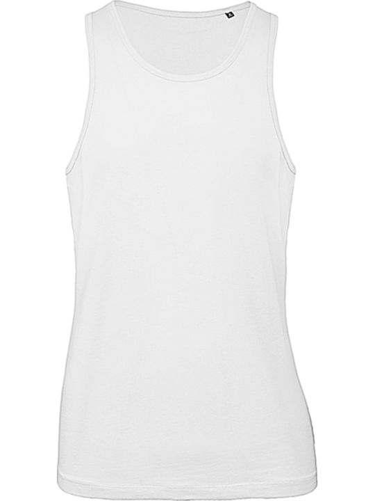 B&C Inspire T Ανδρική Διαφημιστική Μπλούζα Αμάνικη σε Λευκό Χρώμα