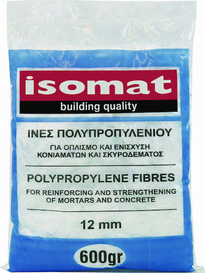 Isomat Ίνες Πολυπροπυλενίου 12mm Βελτιωτικό Κονιαμάτων 600gr 600gr 1327/6.2