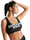 Superdry Sports Bra Bikini Top Black
