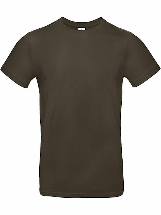 B&C E190 Werbe-T-Shirt in Braun Farbe