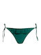 Apple Boxer Bikini Slip with Laces Green