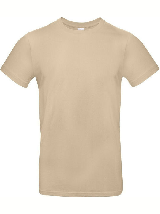 B&C E190 Ανδρικό Διαφημιστικό T-shirt Sand