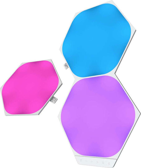 Nanoleaf Smart Dekoratives Tischlampen Shapes Hexagons Expansion 3er Pack LED RGB Sechseck 3 Stück