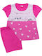 Minerva Kids' Pajamas Summer Fuchsia Happy
