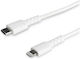 StarTech USB 2.0 Cable USB-C male - Lightning Λευκό 1m (RUSBCLTMM1MW)