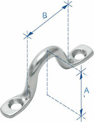 Lalizas Pad Eye Γέφυρα AISI 304 6mm