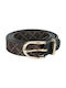 La tour Eiffel 171-B-230 Leather Women's Belt Brown