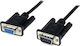 StarTech Καλώδιο Modem RS232 9-pin male σε RS232 9-pin female 1m Μαύρο