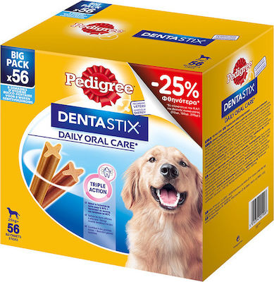 Pedigree Dentastix Oral Care Zahnpflege Stick Hund für Große Rassen mit Geschmack Huhn