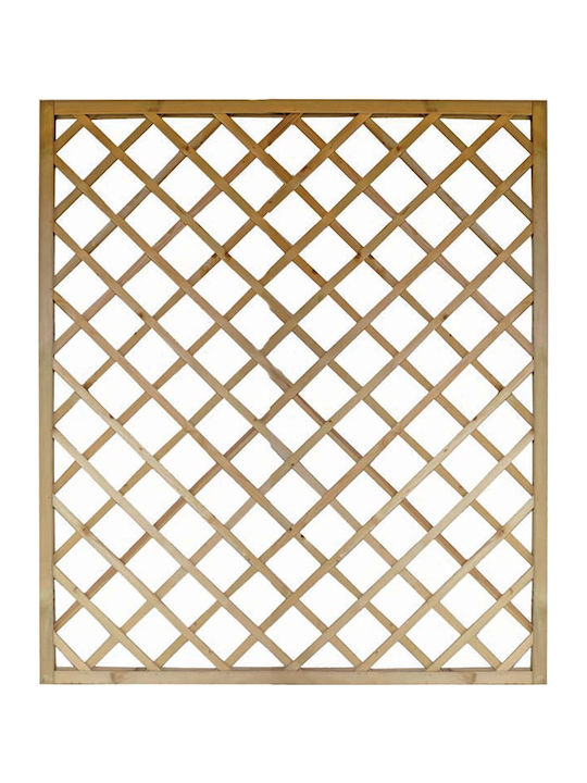Καφασωτό Κήπου από Ξύλο με Πλέγμα Ρόμβου 90x150cm