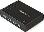 StarTech USB 3.0 Hub 4 Anschlüsse mit USB-A Verbindung & Ladeanschluss und Externe Stromversorgung