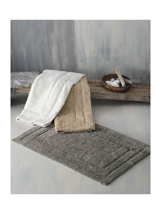 Rythmos Bath Mat Cotton Senna 120-105-1803 White 01 50x80cm