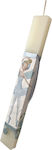 Easter candle ballerina blue