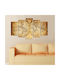 HomeMarkt Vintage World Map Fivefold Painting 100x60cm