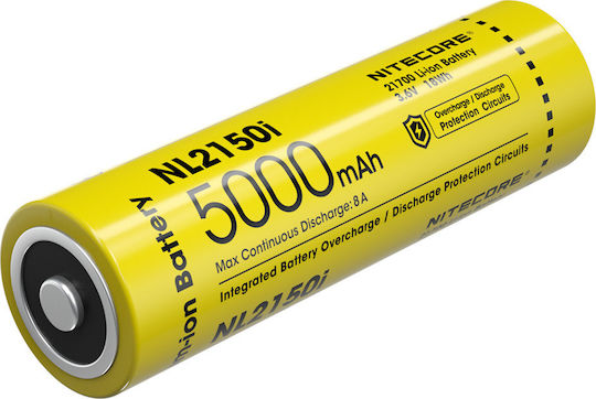 NiteCore NL2150i Baterie Reîncărcabilă 21700 Li-ion 5000mAh 3.6V 1buc