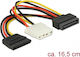 DeLock 15-Pin Sata - 15-Pin Sata / 4-Pin Molex Kabel 0.165m Mehrfarbig (65235)