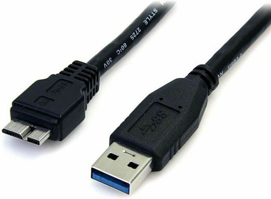 StarTech USB 3.0 Cable USB-A male - micro USB-B male Μαύρο 0.5m (USB3AUB50CMB)