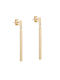 Earring Gold 14K Shiny Line