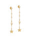 Earring Gold 14K Shiny Stars