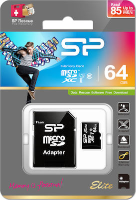 Silicon Power microSDXC 64GB Class 10 U1 UHS-I